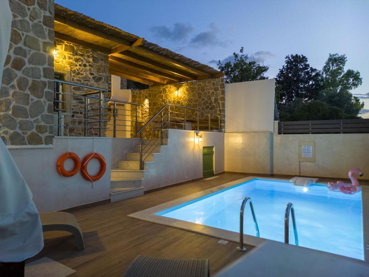 Aggel'S House - Stone House - Private Pool - Courtyard - Countryside Views Villa Kato Episkopi Ngoại thất bức ảnh